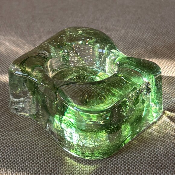 Swedish Glass Candle Holder by Glasbruk - Picture 2 of 8